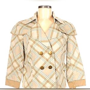 Dkny branded cropped trench coat size medium